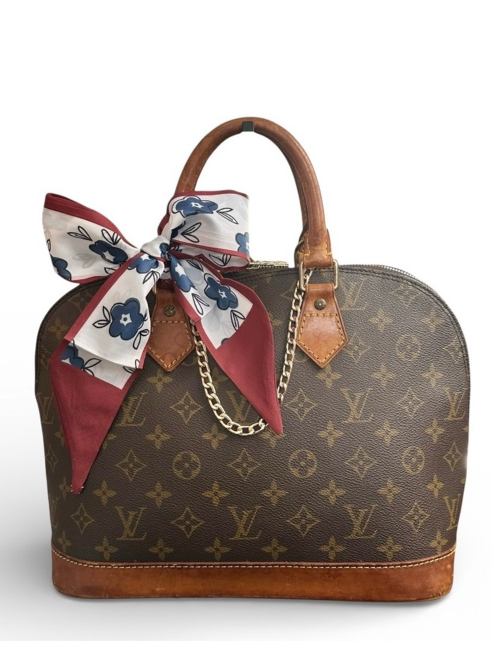 Louis Vuitton Monogram & Vachetta Alma PM Satchel